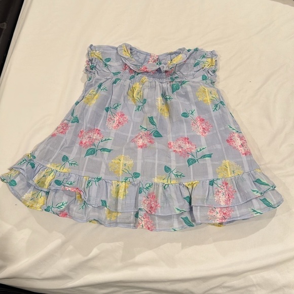 Janie and Jack Pale Blue Floral Dress​​​​​​​ - Picture 1 of 4